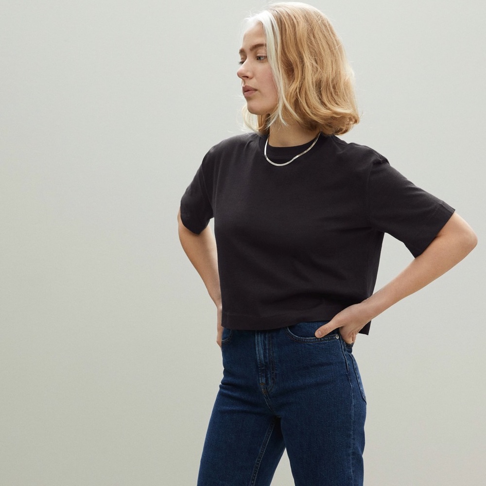 Everlane Organic Cotton Cropped Tee